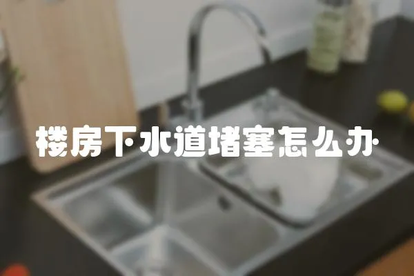 樓房下水道堵塞怎么辦