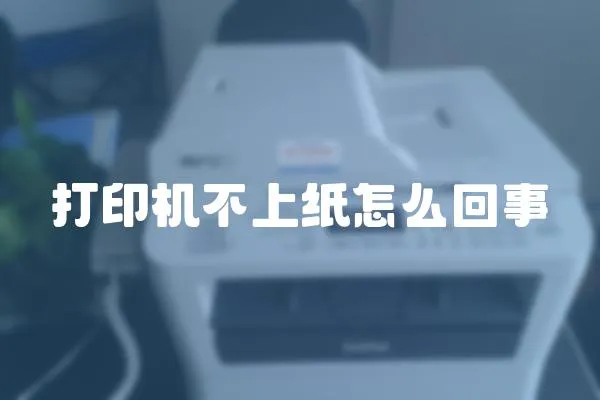 打印機不上紙怎么回事