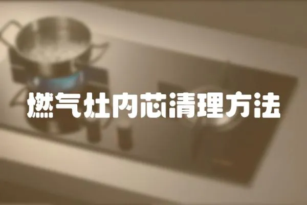 燃氣灶內芯清理方法