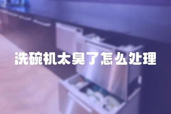 洗碗機太臭了怎么處理