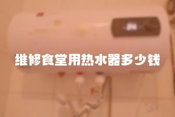 維修食堂用熱水器多少錢