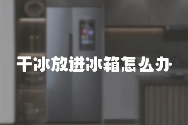 干冰放進冰箱怎么辦