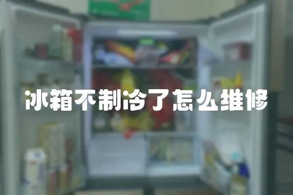 冰箱不制冷了怎么維修