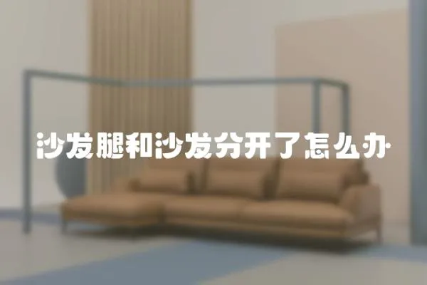 沙發腿和沙發分開了怎么辦