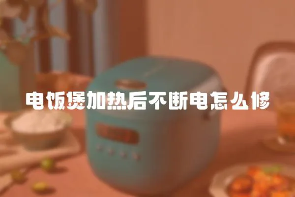 電飯煲加熱后不斷電怎么修