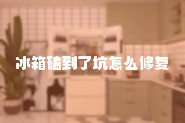 冰箱磕到了坑怎么修復
