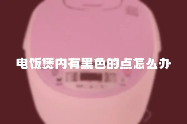 電飯煲內(nèi)有黑色的點(diǎn)怎么辦