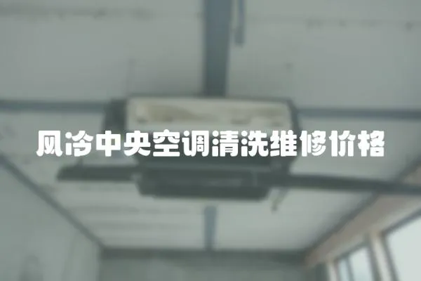 風冷中央空調清洗維修價格