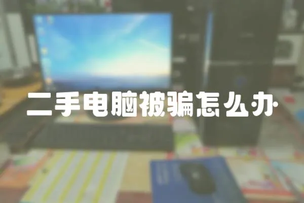 二手電腦被騙怎么辦