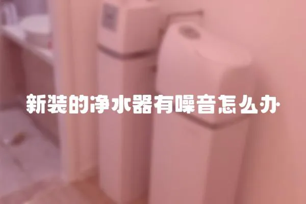 新裝的凈水器有噪音怎么辦