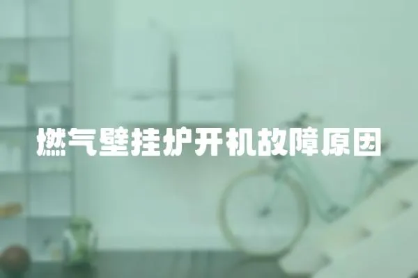 燃氣壁掛爐開機故障原因