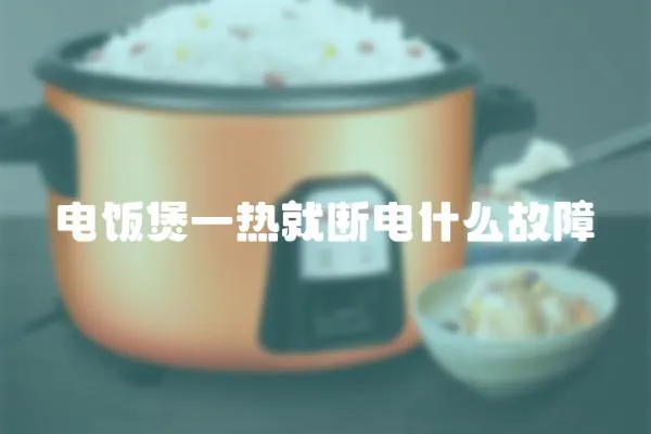 電飯煲一熱就斷電什么故障