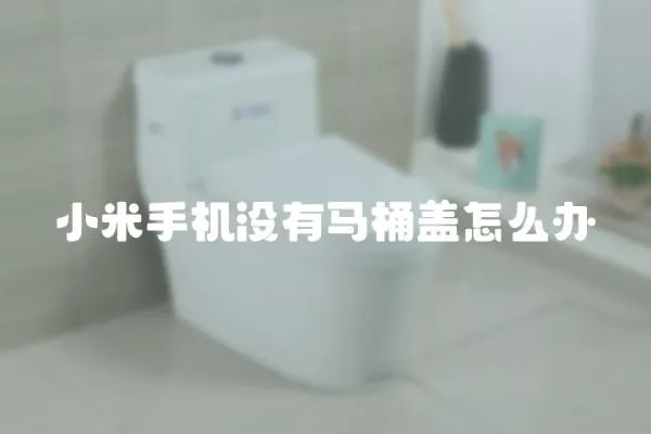 小米手機沒有馬桶蓋怎么辦