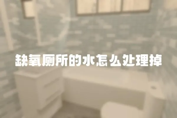 缺氧廁所的水怎么處理掉