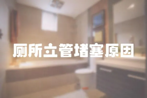 廁所立管堵塞原因