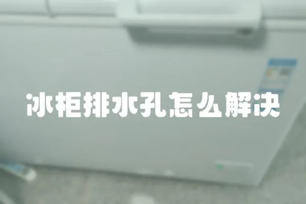 冰柜排水孔怎么解決