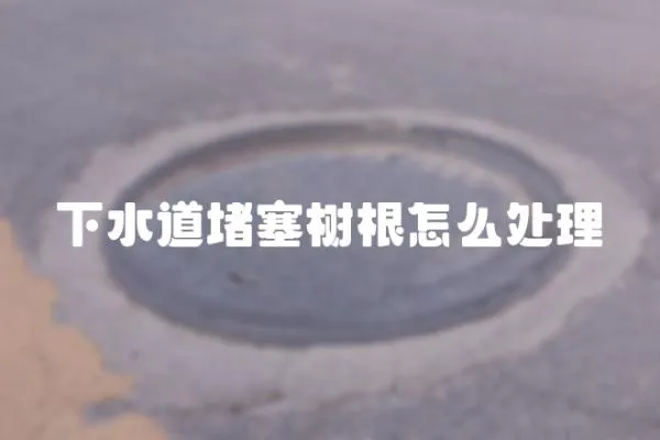 下水道堵塞樹根怎么處理