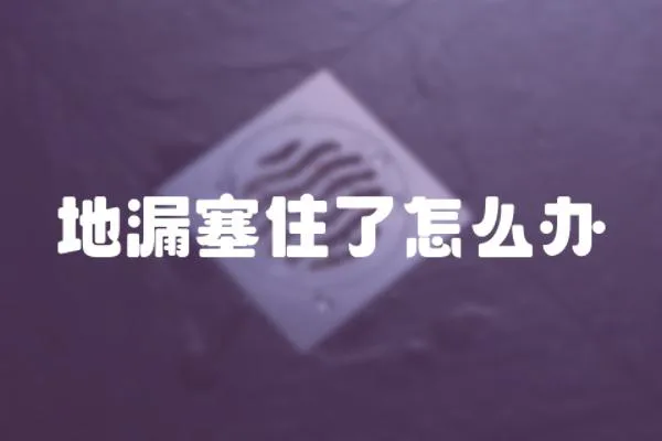 地漏塞住了怎么辦