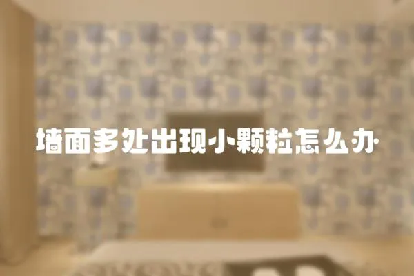 墻面多處出現(xiàn)小顆粒怎么辦