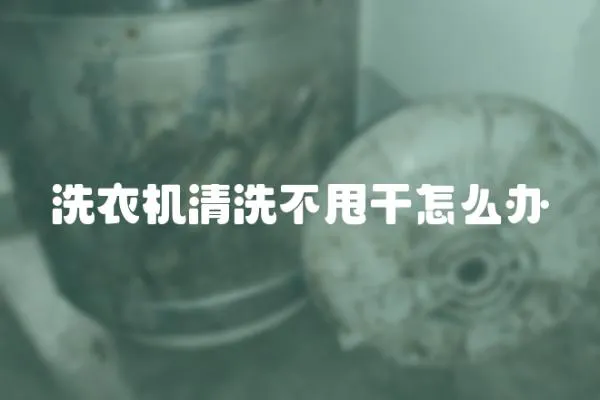 洗衣機(jī)清洗不甩干怎么辦