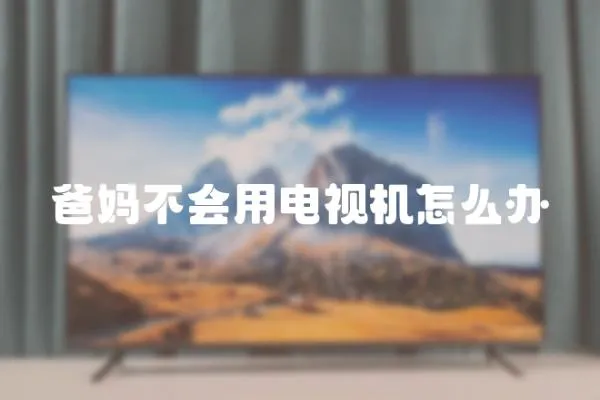 爸媽不會用電視機怎么辦