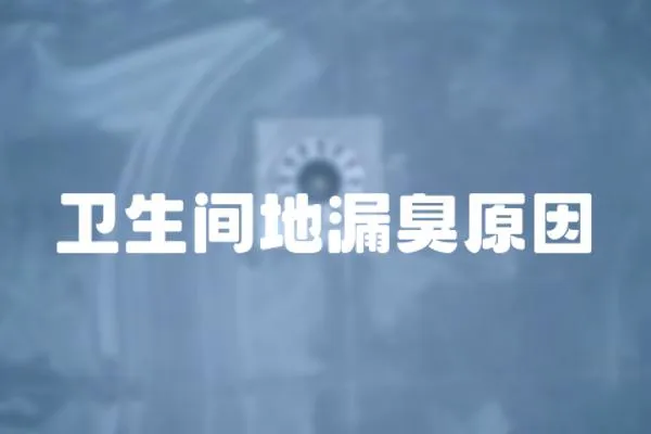 衛(wèi)生間地漏臭原因