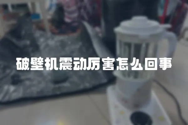 破壁機震動厲害怎么回事