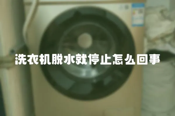 洗衣機(jī)脫水就停止怎么回事