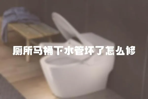 廁所馬桶下水管壞了怎么修