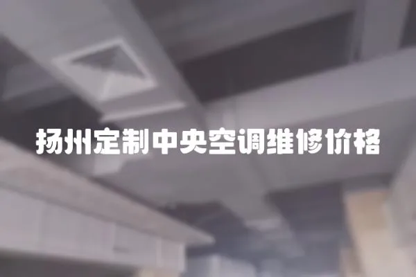 揚州定制中央空調維修價格