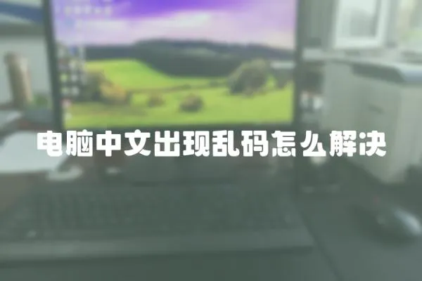 電腦中文出現亂碼怎么解決