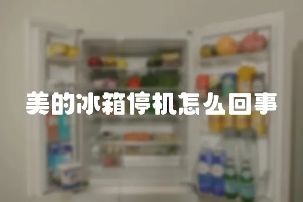 美的冰箱停機怎么回事