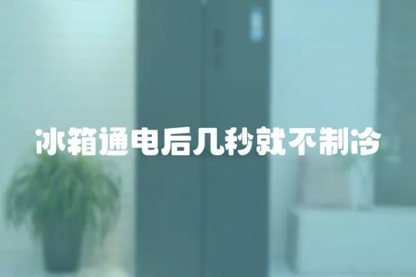 冰箱通電后幾秒就不制冷