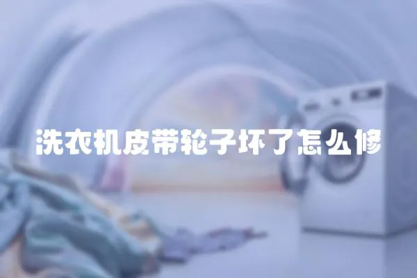 洗衣機(jī)皮帶輪子壞了怎么修