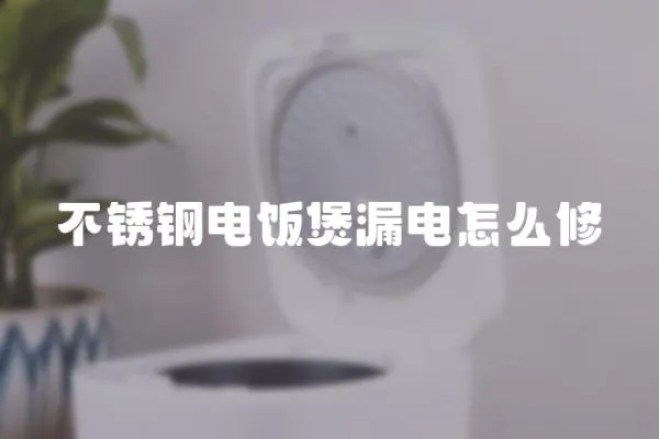 不銹鋼電飯煲漏電怎么修