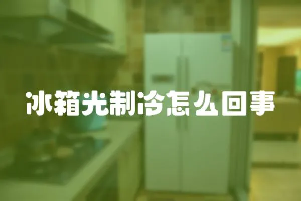 冰箱光制冷怎么回事