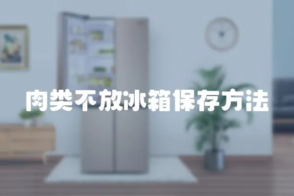 肉類不放冰箱保存方法