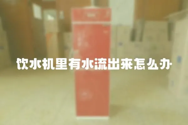 飲水機里有水流出來怎么辦