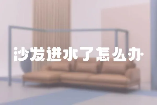 沙發進水了怎么辦