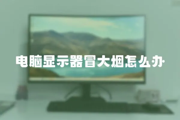 電腦顯示器冒大煙怎么辦