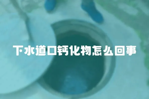 下水道口鈣化物怎么回事