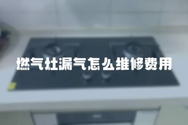燃氣灶漏氣怎么維修費用
