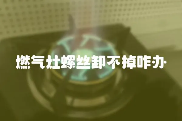 燃?xì)庠盥萁z卸不掉咋辦