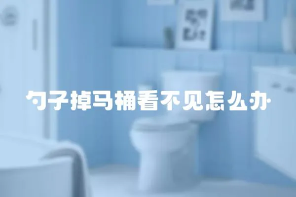 勺子掉馬桶看不見怎么辦