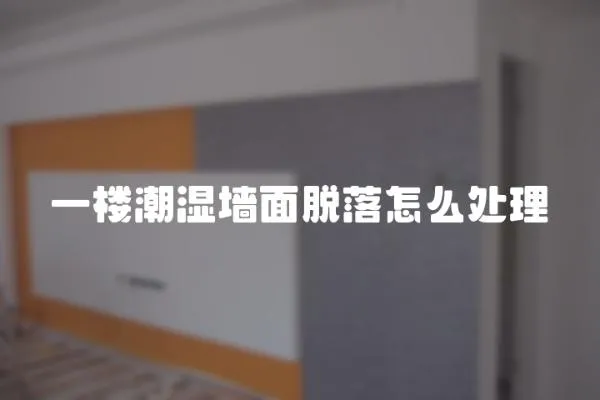 一樓潮濕墻面脫落怎么處理