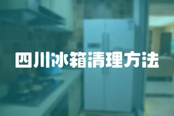 四川冰箱清理方法