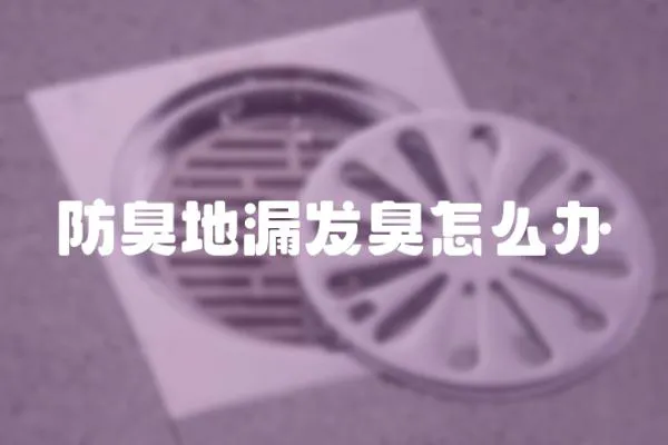 防臭地漏發(fā)臭怎么辦