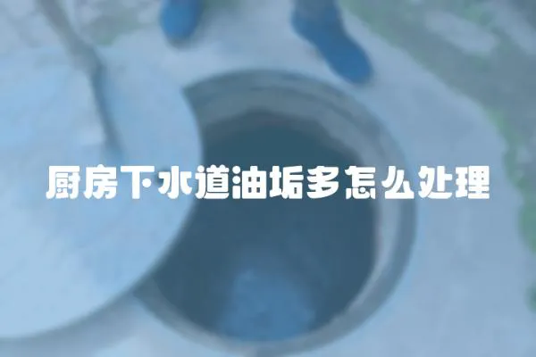 廚房下水道油垢多怎么處理