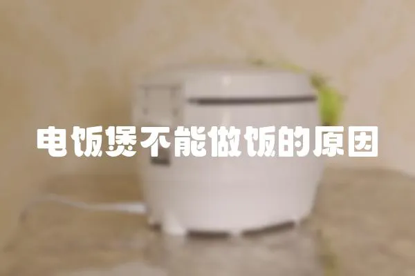 電飯煲不能做飯的原因