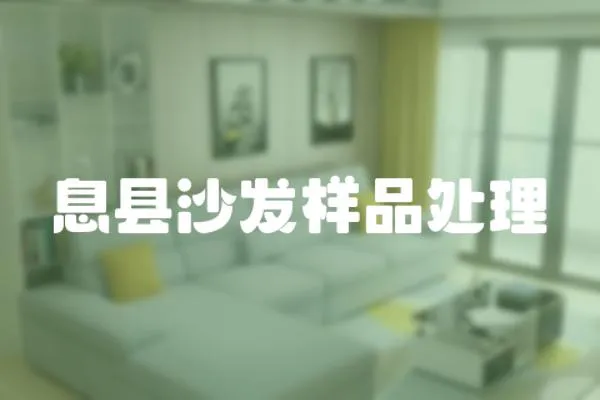 息縣沙發(fā)樣品處理